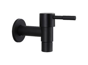 9459710407813 - Mopp-Pool-Wasserhahn Kurzgriff-Wasserhahn für Waschbecken für Balkon Wandmontage-Wasserhahn Edelstahl-Kurzgriff-Wasserhahn für Balkon