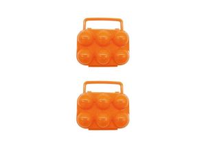 9459710494417 - Csparkv - Eierhalterbehälter mit 6 Fächern Eieraufbewahrungsbox aus Kunststoff stoßfester Schutz tragbarer Eierablage-Tragespender