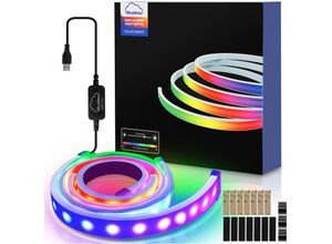 9460355597357 - Vingo - led Strip für Gaming Schreibtisch rgbic led Streifen 27 Zoll PC-Monitor pc Hintergrundbeleuchtung usb Led Beleuchtung mit App-Steuerung