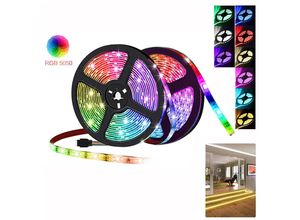 9460355641432 - 10M led Streifen set  rgb led Stripe 5050 smd led Strip 30 LEDs led Band Nicht wasserdicht(IP20) mit 44 Tasten Fernbedienung - rgb - Hengda