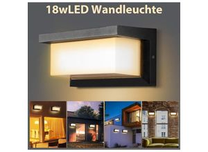 9460565024759 - Swanew - Applique murale led Plafonnier 18W Capteur descalier extérieur IP65 blanc chaud