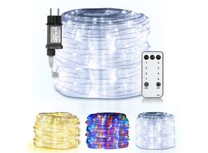 9460565028108 - Swanew - led Lichterschlauch Außen Innen Hochzeit Dekor Lichterkette Lichtschlauch Lampe Kaltweiß 20m - Kaltweiß