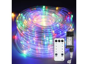 9460565028153 - Swanew - led Lichterschlauch Außen Innen Hochzeit Dekor Lichterkette Lichtschlauch Lampe Bunt 10m - Bunt