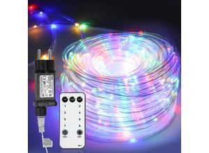 9460565028160 - Swanew - led Lichterschlauch Außen Innen Hochzeit Dekor Lichterkette Lichtschlauch Lampe Bunt 20m - Bunt