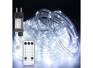 9460565031153 - Vingo - led Lichterschlauch Außen Innen Hochzeit Dekor Lichterkette Lichtschlauch Lampe Kaltweiß 10m - Kaltweiß