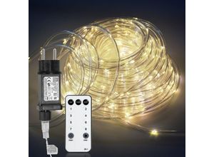 9460565031207 - Vingo - led Lichterschlauch Außen Innen Hochzeit Dekor Lichterkette Lichtschlauch Lampe Warmweiß 30m - Warmweiß