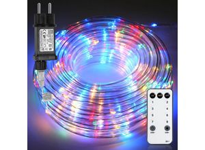 9460565031214 - Vingo - led Lichterschlauch Außen Innen Hochzeit Dekor Lichterkette Lichtschlauch Lampe Bunt 10m - Bunt