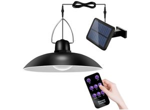 9460565034598 - Vingo - led Solarleuchte Fluter Solarlampe Außen Gartenleuchte Dekoleuchte Leuchte IP65 Warmweiß - Schwarz