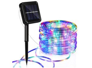 9460565045334 - Randaco - Solar Lichtschlauch led Lichterschlauch Lichterkette Außen Lichternetz rgb 20M