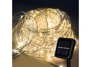 9460565046393 - Vingo - Solar Lichtschlauch Draht Garten Lichterkette led Lichterschlauch-Warmweiß-20m - Warmweiß