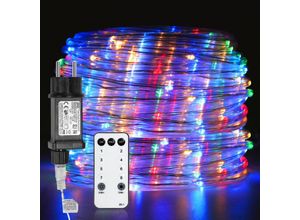 9460565086757 - TolleTour 20M LED Lichterschlauch LED Lichterkette 8 Modi IP65 Wasserdicht Lichtschlauch Außen Garten Party Weihnachten Deko Bunt