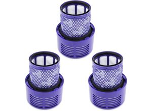 9468778806582 - 3er-Pack V10-Filter für Dyson-Staubsauger 3er-Pack Ersatzfilter für Dyson V10 V10 Absolute V10 Animal V10 Motorhead SV12 Staubsauger-Ersatzteil