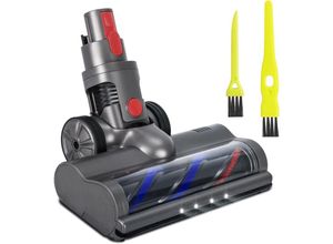 9468778807176 - Toolive - Bürste kompatibel mit Dyson v15 v11 v10 v8 v7 Staubsauger Bürstenkopf mit 4 LED-Licht rotierende Bürste für Fliesen Hartböden Marmor