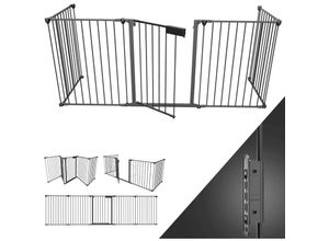 9469695503738 - SWANEW Kaminschutzgitter 5x Ofenschutzgitter Laufgitter Absperrgitter Tierschutzgitter Türschutzgitter Kinder-Sicherung 300x75cm