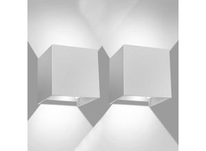 9469695529417 - Swanew - Applique murale interieur Applique murale led Lampe murale Moderne pour chambre 7W Blanc Froid 2X