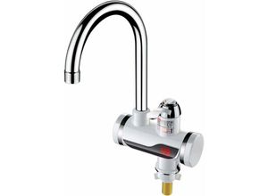 9470831704575 - Gotrays - Elektrischer Wasserhahn 360 Grad drehbarer Durchlauferhitzer Wasserhahn 3000 w schnelle Erwärmung LED-Temperaturanzeige Wasserhahn für