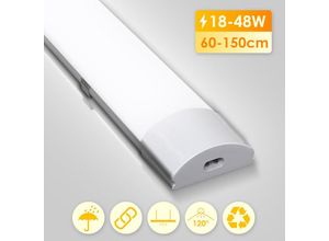 9475631346970 - Led Feuchtraumleuchte Werkstatt Deckenleuchte Neutralweiß Keller 150 cm - Swanew