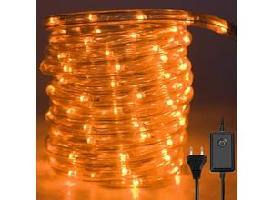 9475631348783 - Swanew - led Lichtschlauch Innen AußenWasserfest LichterschläuchePartylicht Dekobeleuchtung Weihnachten10m Gelb - Gelb
