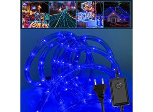 9475631350540 - Swanew - led Lichterschlauch Lichterschläuche Lichterkette Außen Innen Lichtleiste Lichtschlauch 30M Blau - Blau