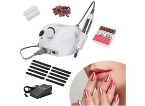 9475631357129 - Swanew - Nagelschleifer Elektrische Nagelfräser Schleifgerät set Nailart Maniküre & Pediküre Set Nagelfräser