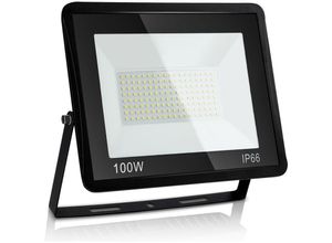 9475631357549 - Led Fluter Baustrahler 100W Strahler Kaltweiß Außenstrahler Arbeitsleuchte IP66 Wasserdicht Flutlicht Scheinwerfer - Swanew