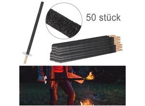 9475631386198 - Lumières Flamme Fackeln 50 Stück Profi Lagerfeuer Kinderfackel Brennzeit 90 Min - Swanew