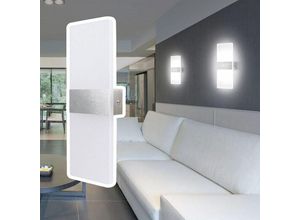 9475631448636 - Led Wandleuchte Innen Außen Wandleuchten Modern Wandlampe Wandbeleuchtung Treppenhaus Flur Kaltweiß 2X 12W - Vingo