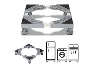 9475631459601 - Waschmaschinen Untergestell basis Podest Höhenverstellbar 41-66cm 4 Beine - Vingo