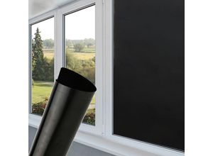 9475631459977 - Swanew - vingo Spiegelfolie Fensterfolie 60x200cm Sichtschutzfolie Sonnenschutzfolie Statisch Haftende Folie Fenster Schwarz