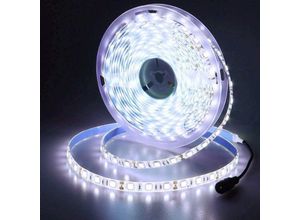 9479461629289 - Jusch - 12V LED-Streifen Kaltweiß 6500K 5 Meter flexibel 300 LEDs 5050 smd IP65 Wasserdichter LED-Streifen [Energieklasse a]