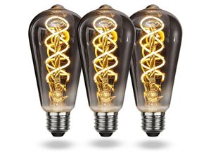 9479461630735 - Warmweiße Vintage-E27-LED-Glühbirne Vintage-E27-dimmbare Spiral-Glühlampe 4 w weiches Licht E27-Vintage-Edison-Glühbirne geeignet für