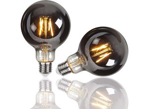 9479461630766 - Edison-Glühbirne 2 Stück G95 E27 4 w LED-Glühbirne Vintage dekorative Lampe Retro-Glühlampen antike Glühbirne warmweiß für Restaurant