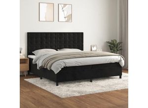 9483365846529 - Bonnevie - Boxspringbett mit Matratze Bett für Erwachsene Schlafzimmerbett Bett für Erwachsene Schlafzimmerbett Schwarz 200x200 cm Samt NGIVN1595430 9483365846529 - Bonnevie - Boxspringbett mit Matratze Bett für Erwachsene Schlafzimmerbett Bett für Erwachsene Schlafzimmerbett Schwarz 200x200 cm Samt NGIVN1595430