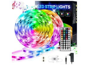 9488758719848 - LED Stripe LED Strip LED- Streifen Lichtstreifen Lichterketten RGB 15M 18 Lichter M Infrarot-Fernbedienung Bareboard RGB KINSI