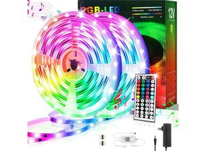 9488758719855 - Kinsi - led Stripe led Strip led- Streifen Lichtstreifen Lichterketten rgb 20M 18 Lichter M Infrarot-Fernbedienung Bareboard rgb