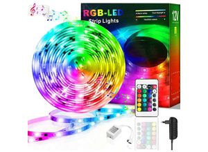 9488758719923 - Kinsi - led Stripe led Strip led- Streifen Lichtstreifen Lichterketten rgb 5M 18 Lichter M Infrarot-Fernbedienung Bareboard rgb