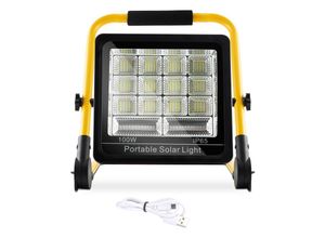 9496895823250 - Einfeben - TolleTour 100W led Fluter Flutlicht Solar Beleuchtung Baustrahler Akku Arbeitsleuchte