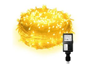 9496895825551 - Vingo - 10M 100 Lichterkette led Lichterkette Warmweiß 8 Lichtmodi Party Garten Innen Außen Deko Weihnachtsbeleuchtung