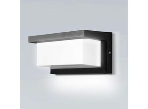 9496896004917 - Einfeben - swanew Applique murale dextérieur led avec détecteur de mouvement Applique murale moderne IP65 étanche pour patio jardin blanc froid