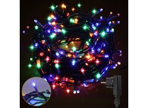 9496896025134 - Swanew - 20M led Lichterkette Weihnachtsdeko Beleuchtung IP44 Außen Innen Party Garten 8 Modi 200LEDs Bunt