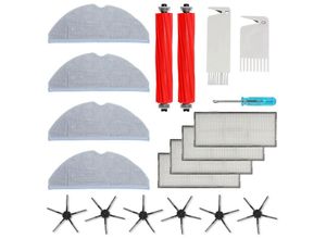 9496896473508 - Vingo - 19-er Ersatzteile Kit Satz Für Xiaomi Roborock S7 S7 + S7 Plus S7 Max Modell Staubsauger Zubehör - rot