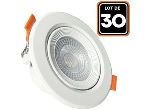 9501191965662 - Europalamp - Lot de 30 Spot led Encastrable Rond 5W - Blanc Neutre 4000K