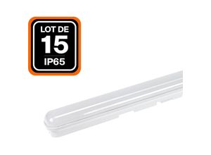 9502167376659 - Europalamp - 15er-Packung wasserdichte LED-Gehäuse integriertem 36W Kaltweiß 6000K 120CM