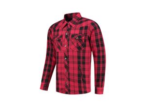 9502447693681 - Motorradjacke Rusty Stitches Neil Schwarz-Rot