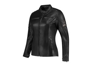 9502697918930 - Motorradjacke Rusty Stitches Joyce v2 Hooded Damen Schwarz-Glitzer