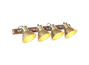 9503176817324 - Wandlampe Industriestil Messing 90x25 cm E27 - Mehrfarbig - Prolenta Premium