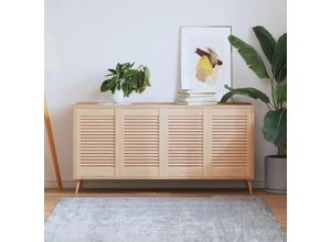 9503589768145 - Prolenta Premium - Schranktüren Lamellen-Design 4 Stk 615x394 cm - Braun