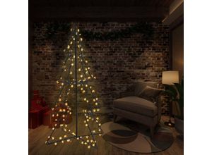 9503781675647 - Weihnachtsbaum in Kegelform 240 LEDs Indoor - Weiß - Prolenta Premium