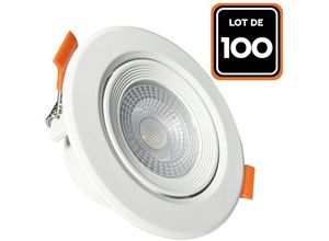 9503971748793 - Europalamp - Lot de 100 Spots led Encastrable Rond 5W - Blanc Froid 6500K