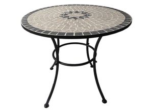 9504153395170 - Webmarketpoint - Tisch mit Mosaikdekoration Aurora ø 80 cm x H70 cm